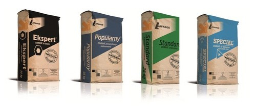 Zimowe opakowania cementów Lafarge