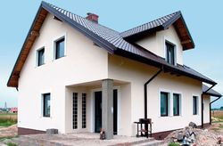 Podcień w narożnej części domu