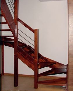 Schody lekkie, drewniane