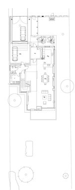 Plan parteru - wymiary działki: 18 × 50 m 