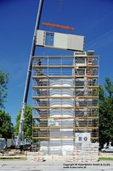 Ośmiokondygnacyjny budynek w konstrukcji z drewna