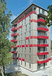 Ośmiokondygnacyjny budynek w konstrukcji z drewna