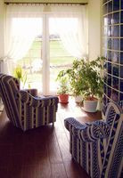 Wyjście z ogrodu zimowego na taras