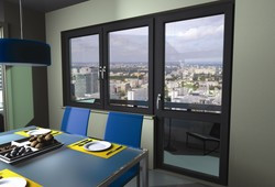 Okna DAKO DPT-90u z niewidocznymi zawiasami w standardzie