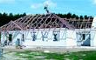 Drewniany szkielet dachu