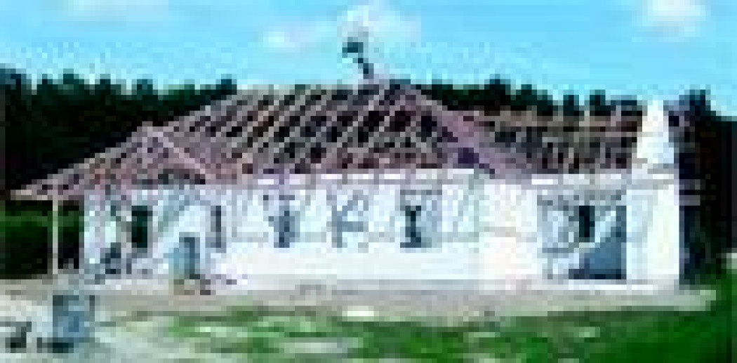 Drewniany szkielet dachu