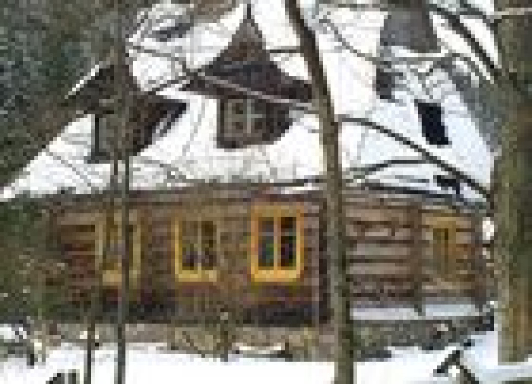 Dom drewnem malowany