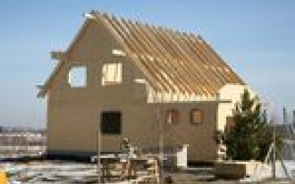 Plac budowy pozostawiony na zimę