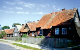 Mazurskie drewniane domy