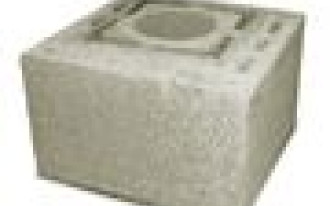 Komin zbudowany na bazie wulkanicznego pumeksu