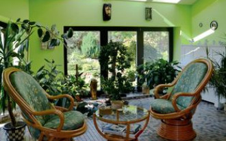 Ogród zimowy zamiast komórki na narzędzia