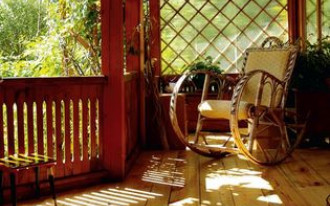 Tradycyjny taras drewniany