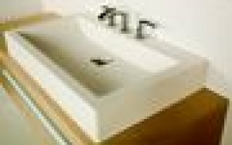 Nowe prostokątne umywalki Space Mineral 