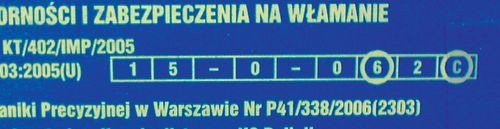  Klasy odporności i zabezpieczenia na włamanie