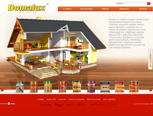 Gł&oacute;wnym elementem serwisu Domalux jest interaktywny dom