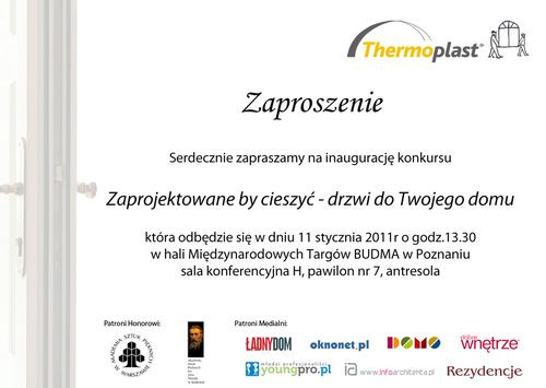 Konkurs Thermoplast dla studentów wydziałów architektonicznych