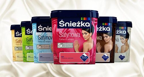 Śnieżka Satynowa - kolekcja kolorowych farb do wnętrz