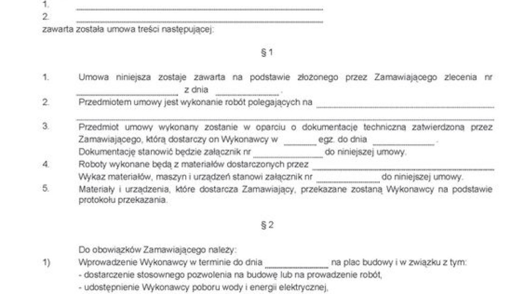 Jakie umowy podpisać z wykonawcami prac budowlanych?