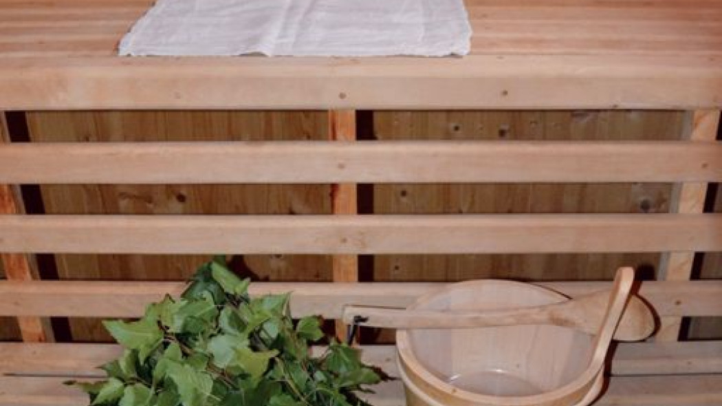 Sauna fińska z zapasem rózg