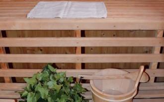 Sauna fińska z zapasem rózg