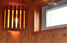 Saunę, tak jak w Finlandii, wyposażono w okno