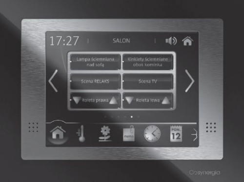 Panel dotykowy Touch:me 5,7”, dzięki któremu z jednego miejsca można sterować całym systemem