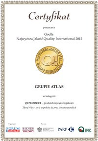 GRUPA ATLAS zdobyła trzy Złote Godła