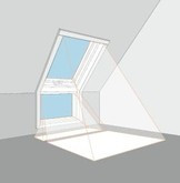 Kombinacja okna dachowe i okna fasadowego