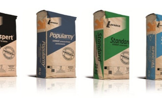 Zimowe opakowania cementów Lafarge
