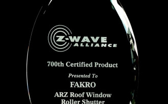 Fakro: automatyczna roleta ARZ w systemie Z-Wave