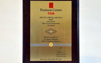 Drutex uhonorowany Diamentem do Złotej Statuetki Lidera Polskiego Biznesu