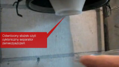 Opróżnianie pojemnika w odkurzaczu centralnym VACUFLO