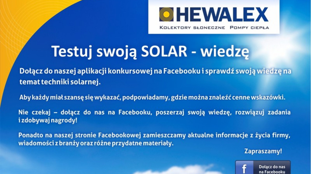 Solar-Test na Facebook Hewalex