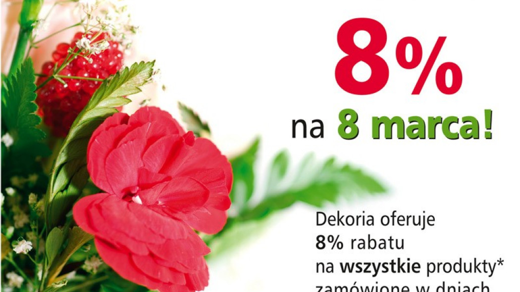 8% na 8 marca w Dekoria.pl