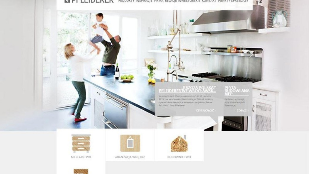 Nowa strona internetowa Pfleiderer