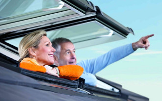 Wysokoosiowe okno dachowe Designo R7