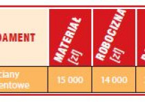 Wybudowanie stanu surowego - Kosztorys