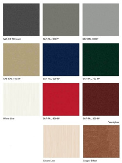 Paleta 11 powłok dekoracyjnych Schüco AutomotiveFinish