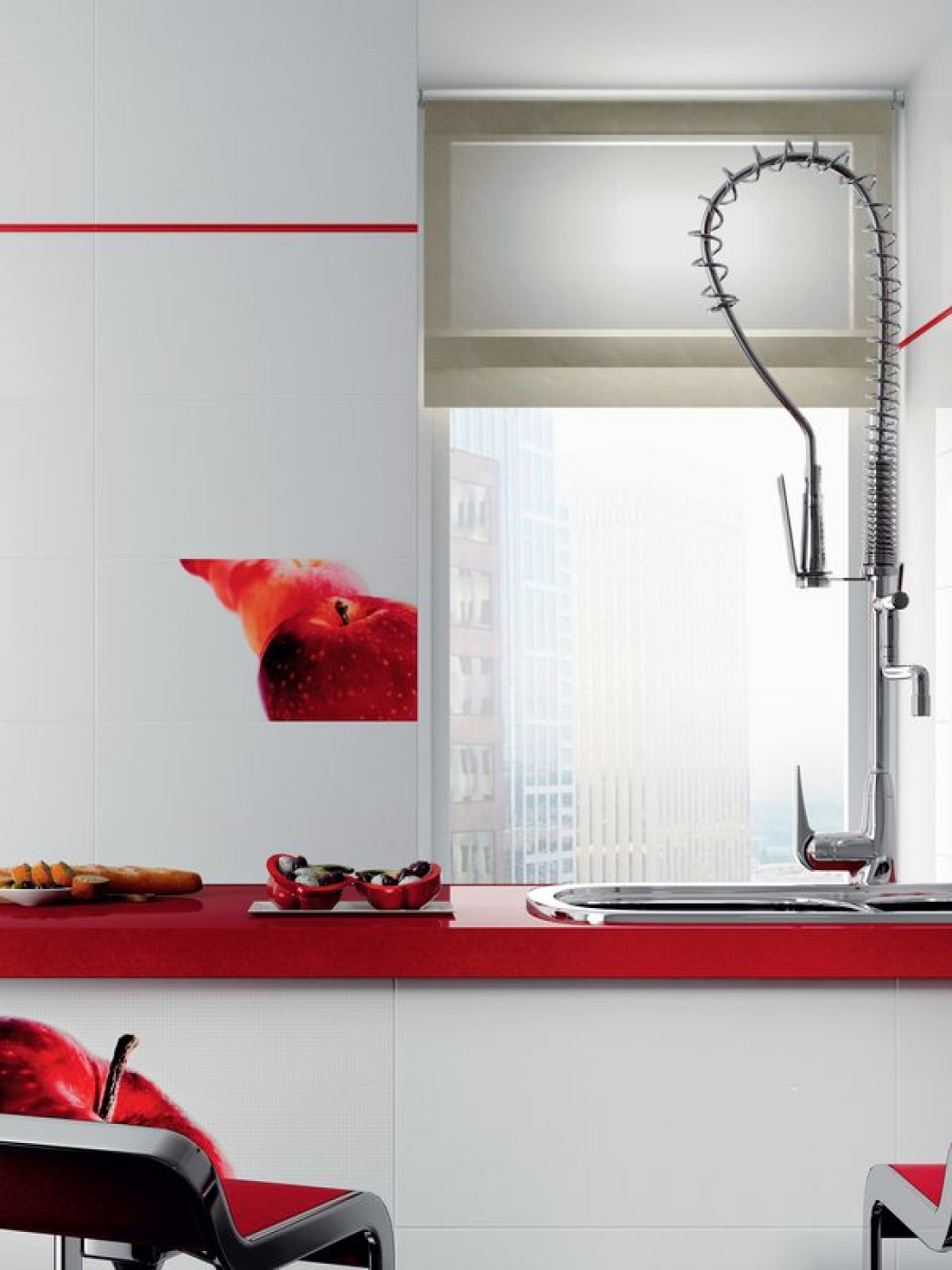 Ściany i podłogi w kuchni