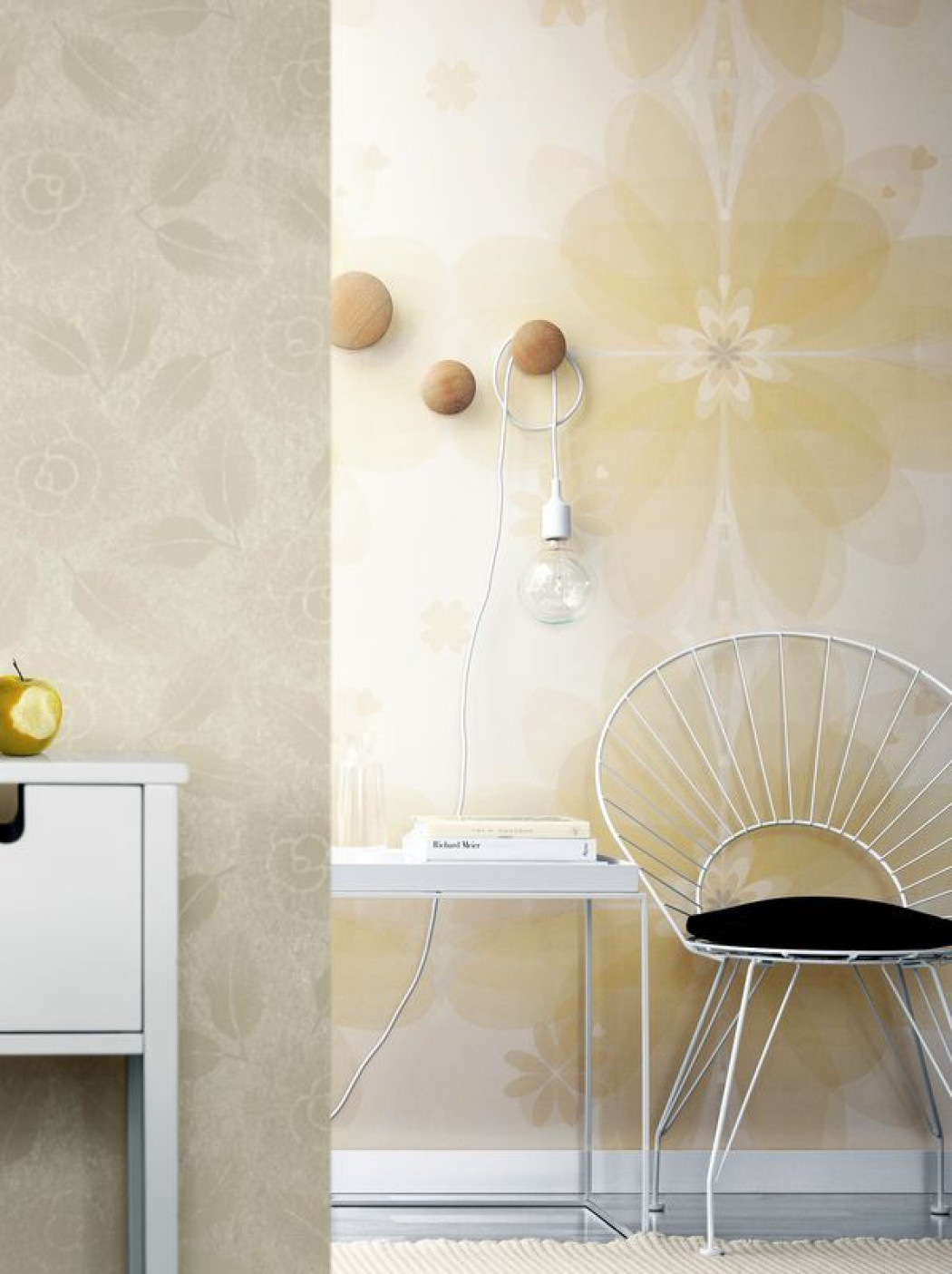 Ściany i podłogi w salonie