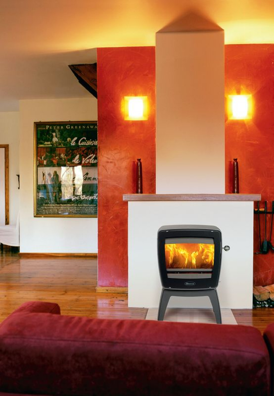 Kominki otwarte, z DGP, z płaszczem wodnym