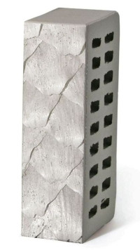 Cegła klinkierowa fakturą przypominajaca rybią łuskę