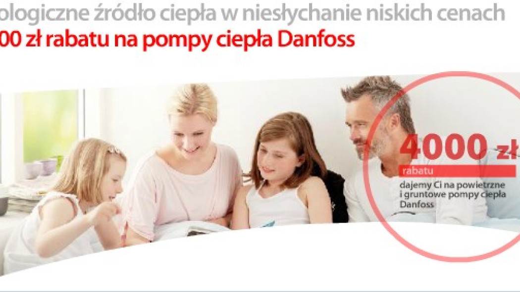 Nawet 4000 zł rabatu na pompy ciepła Danfoss