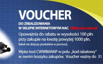 100 zł rabatu na zakupy od NAC