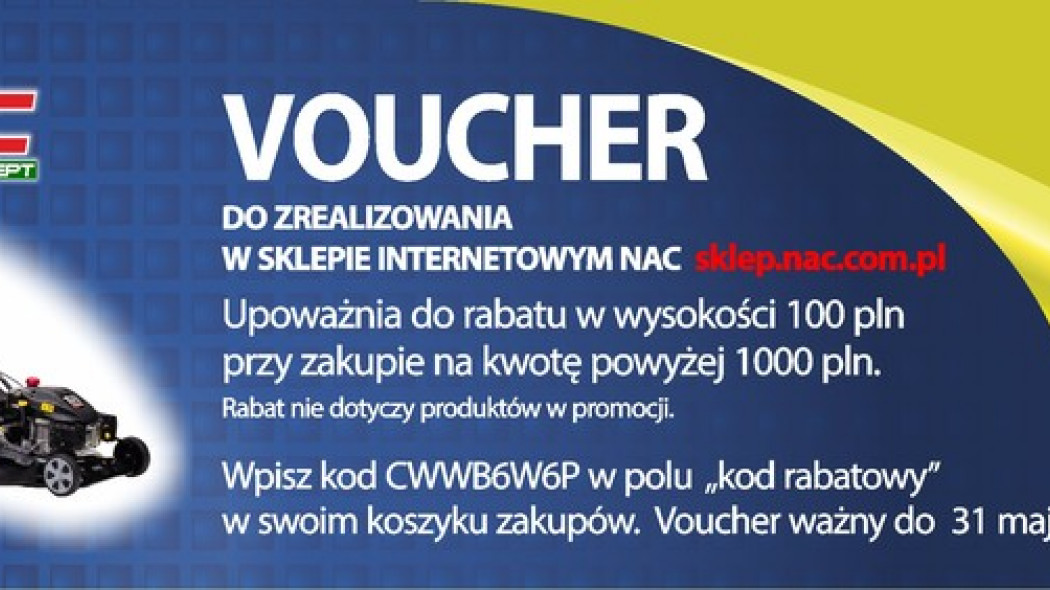 100 zł rabatu na zakupy od NAC