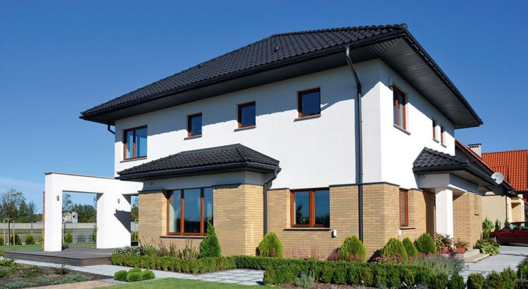 Nowoczesna willa z pełnym piętrem