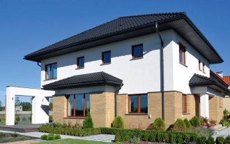 Nowoczesna willa z pełnym piętrem