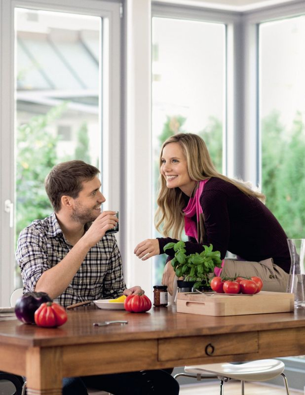 Okna z PVC i drewniane