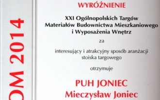 Firma JONIEC wyróżniona na kieleckich targach
