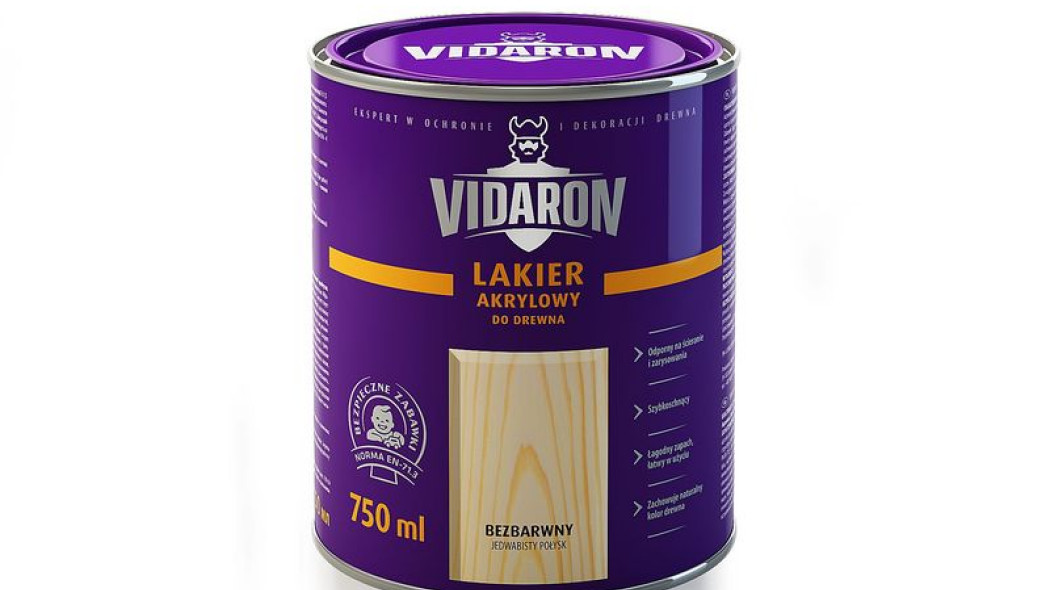 Lakier Akrylowy VIDARON - ochrona drewna w 100 kolorach